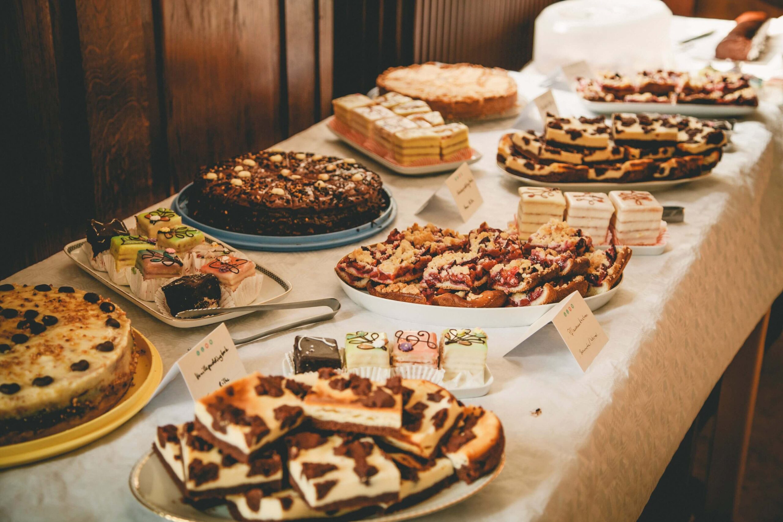 mesa de sobremesas criativas