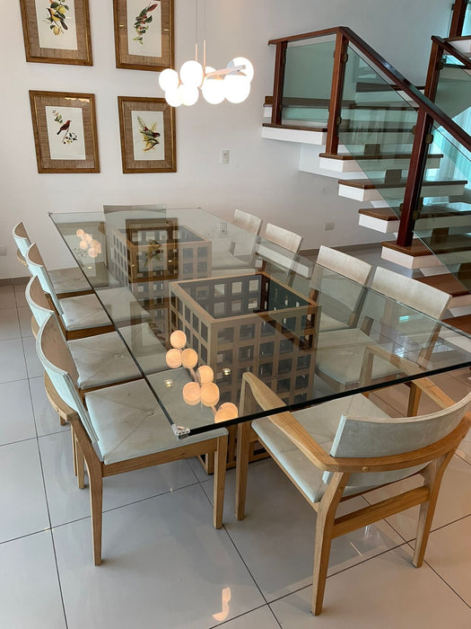 Mesa de centro de vidro