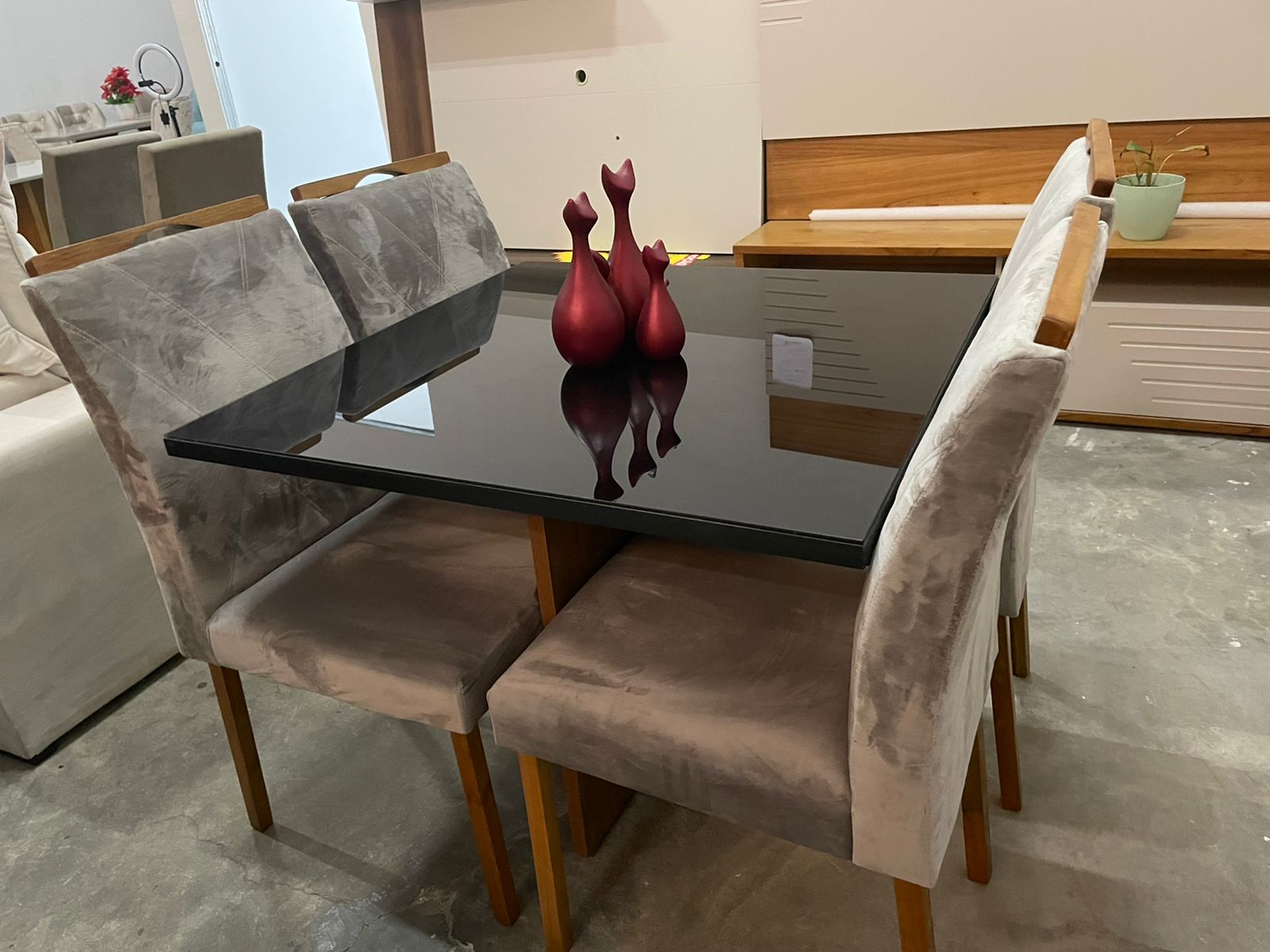 Mesa de vidro temperado