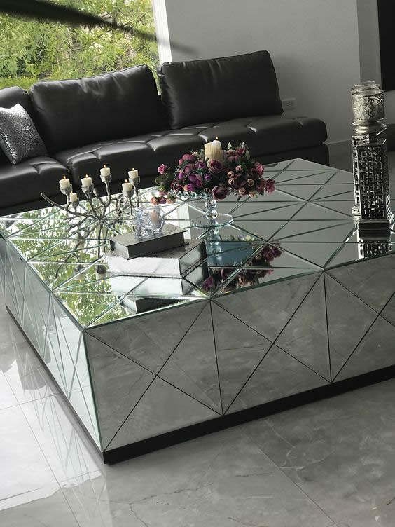 quanto custa uma mesa espelhada de luxo