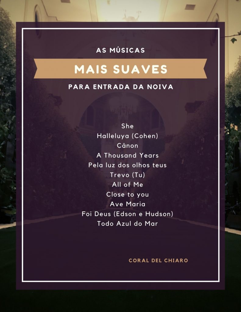 músicas entrada noiva