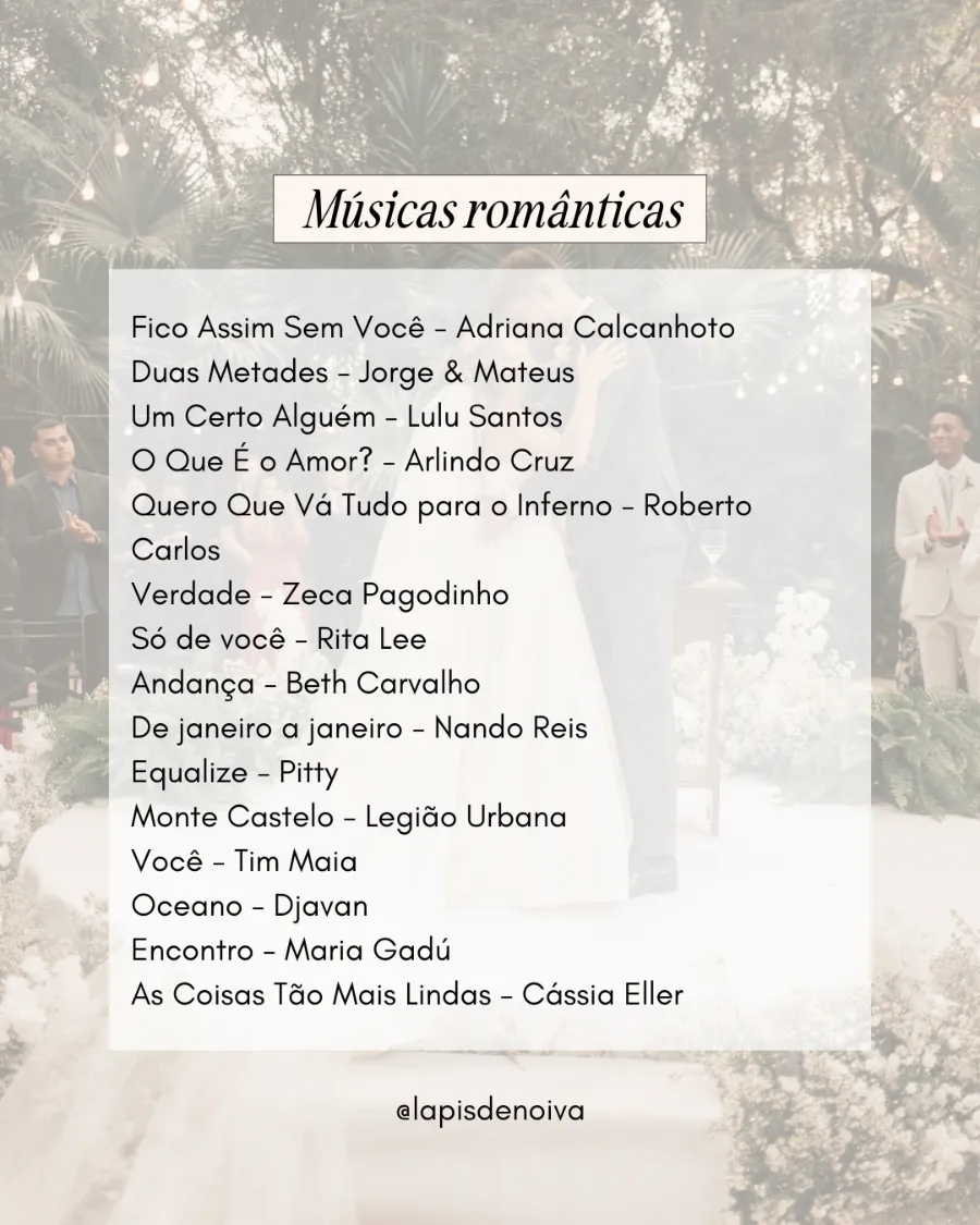 músicas românticas brasileiras atuais