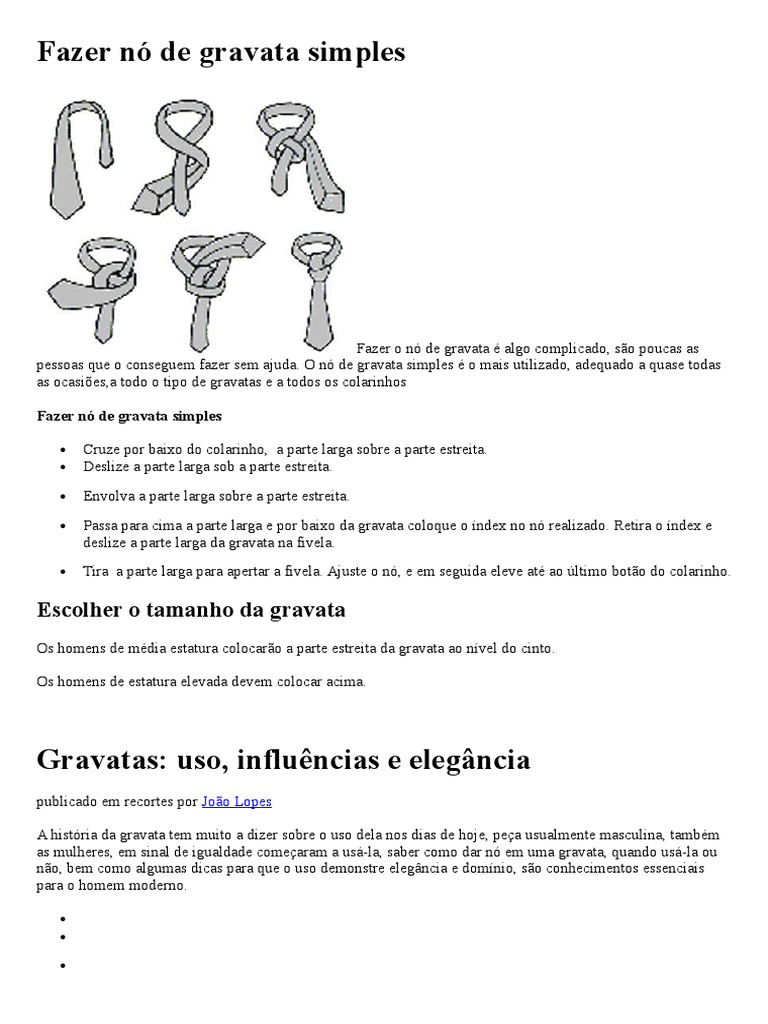 erros comuns ao dar nó na gravata