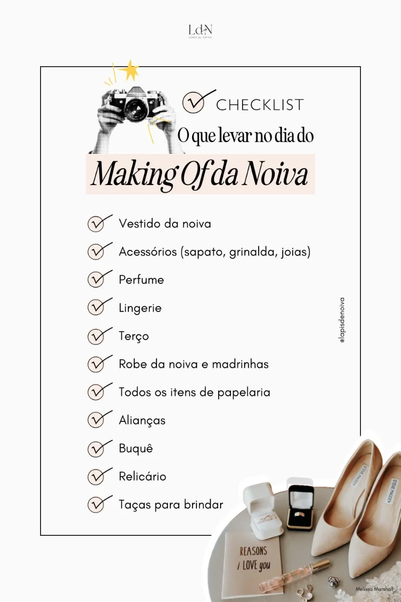 itens indispensáveis para festa de casamento
