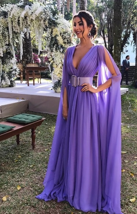 vestido longo casamento a tarde