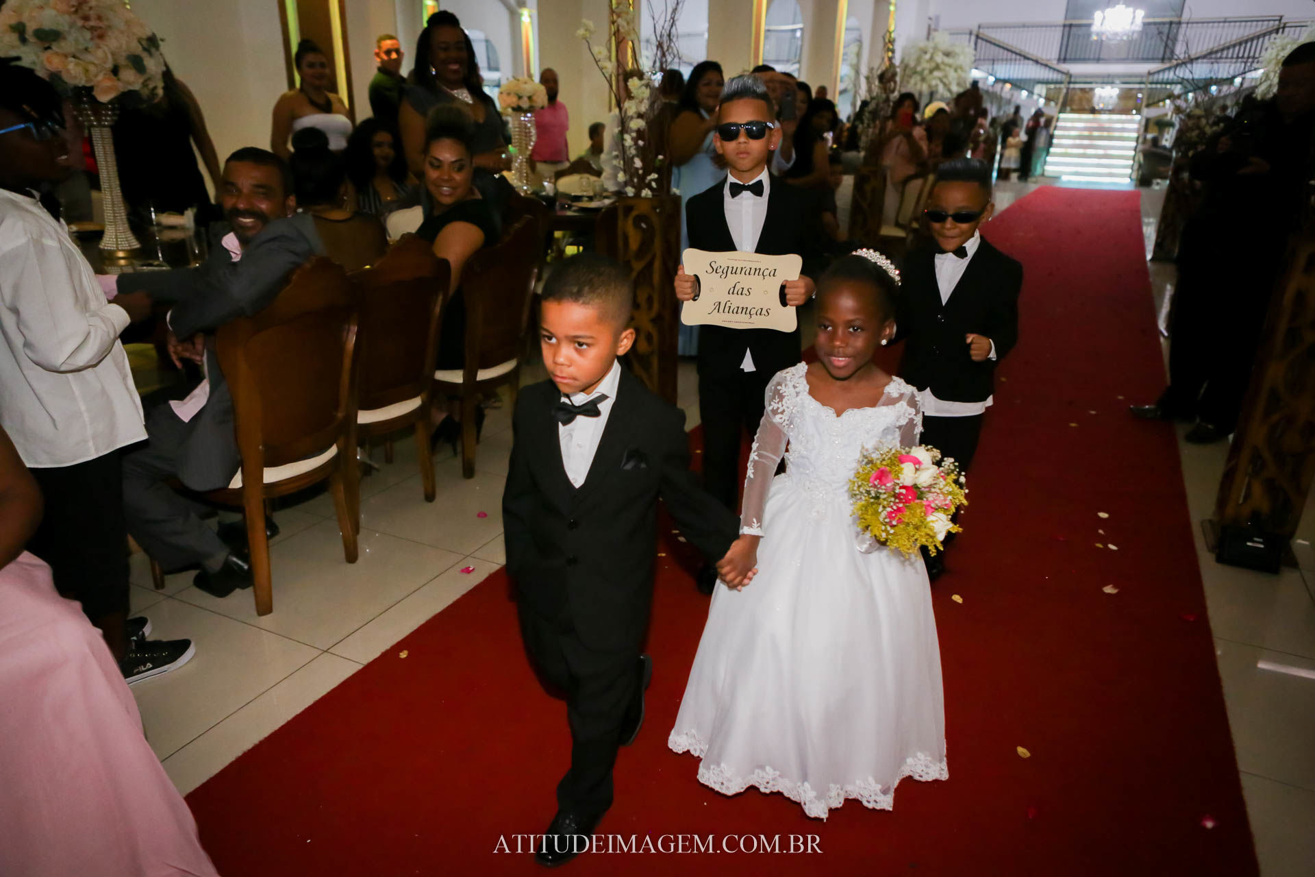 Ideias criativas de entrada para pajens e daminhas