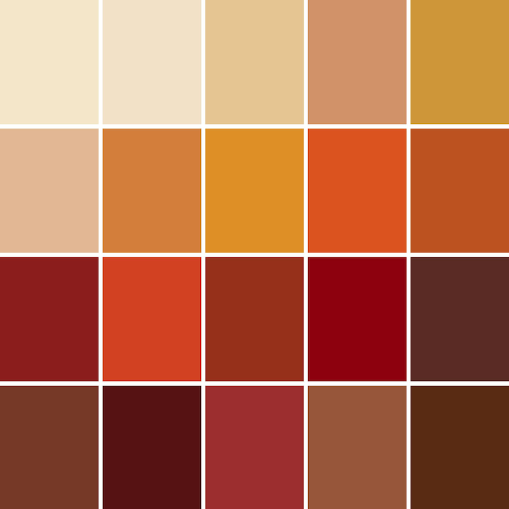 paleta de cores para design gráfico