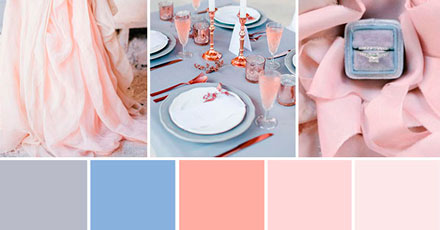 paleta de cores da Pantone para casamentos