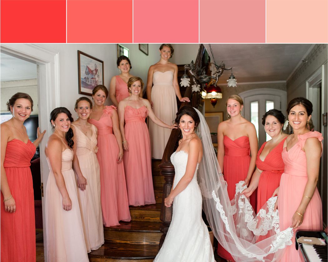 paleta de cores para madrinhas: tons terrosos vs. pastel