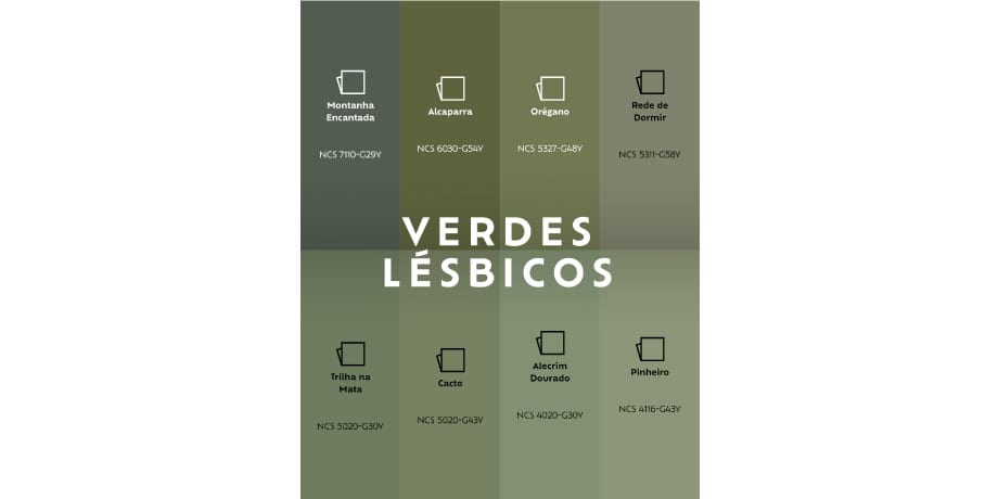 verde oliva e bronzeado