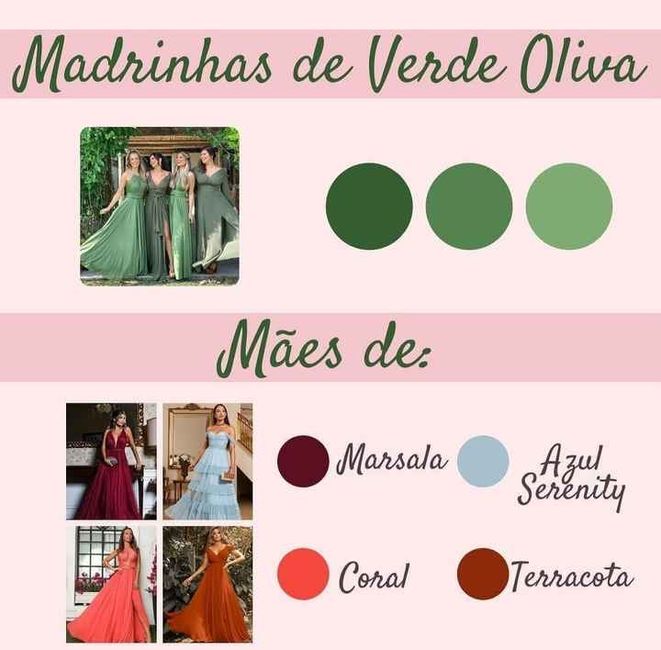verde oliva e azul marinho