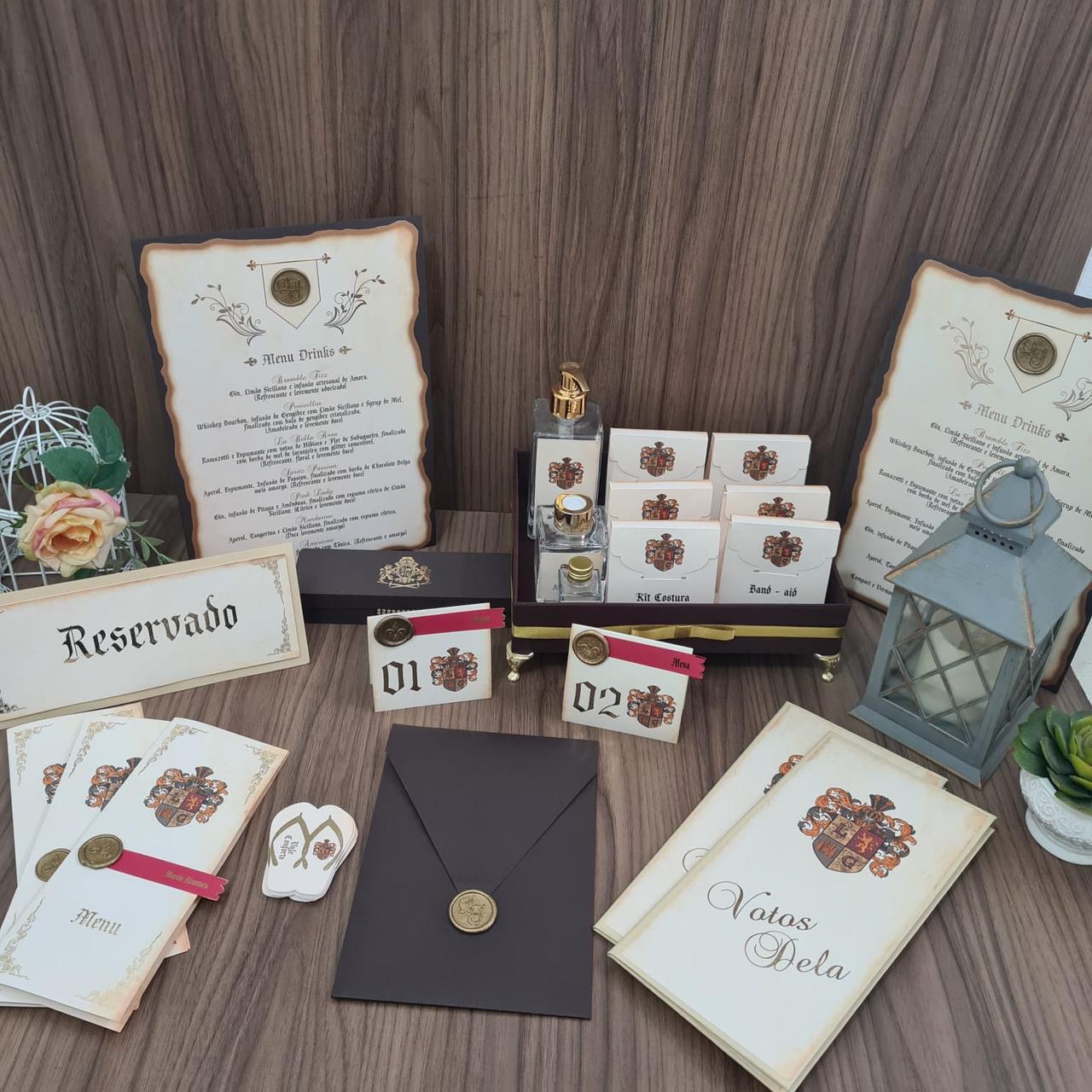 papelaria casamento minimalista