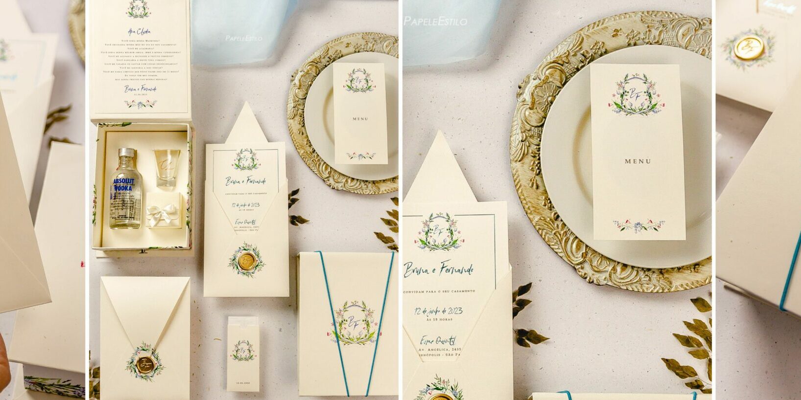 papelaria casamento boho