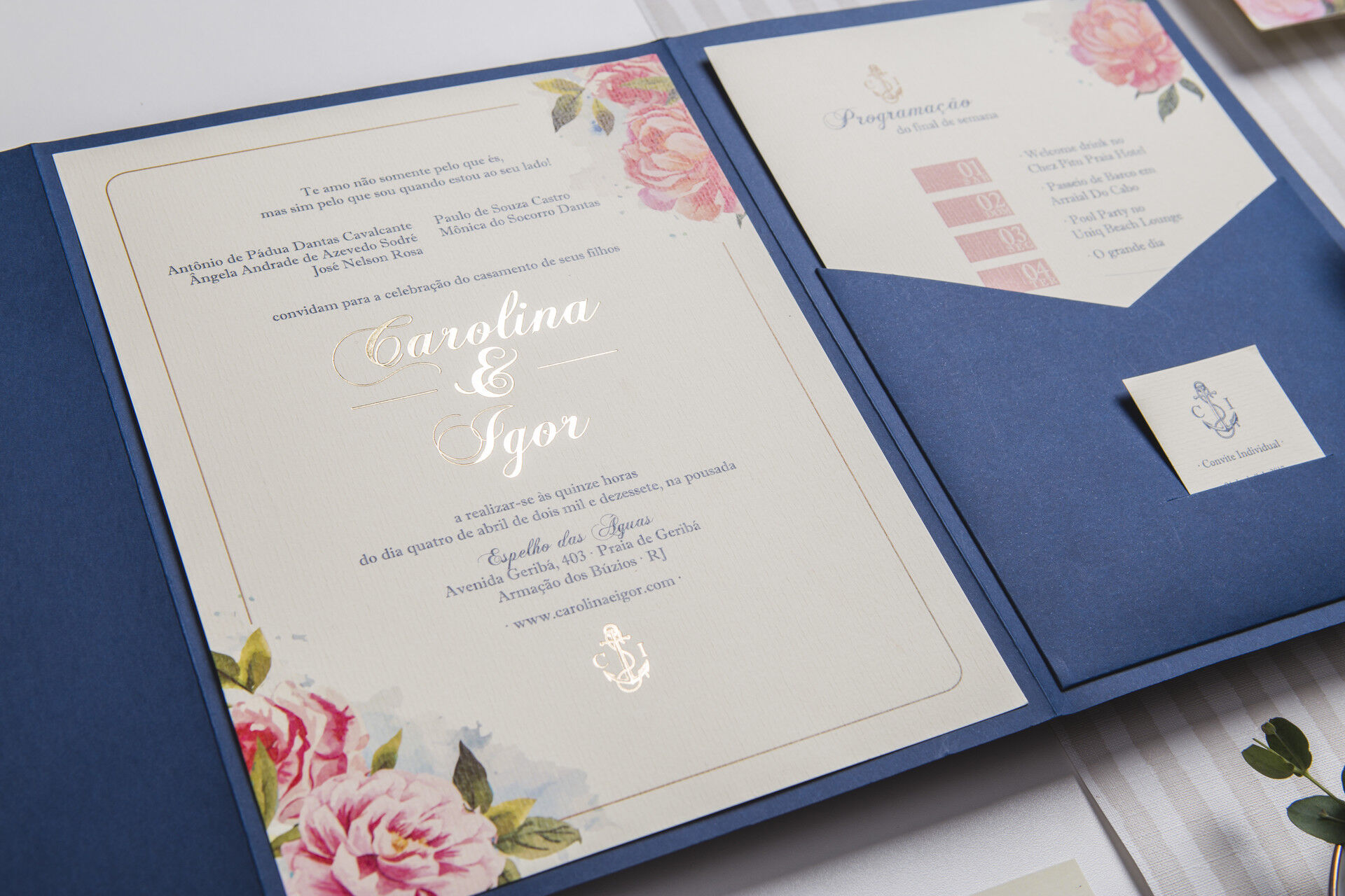 papelaria casamento clássico