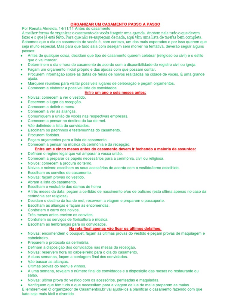 Documentação Necessária para Casamento Civil: Um Guia Detalhado