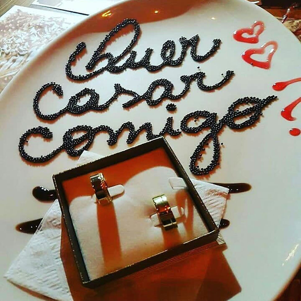 pedido de casamento com caça ao tesouro