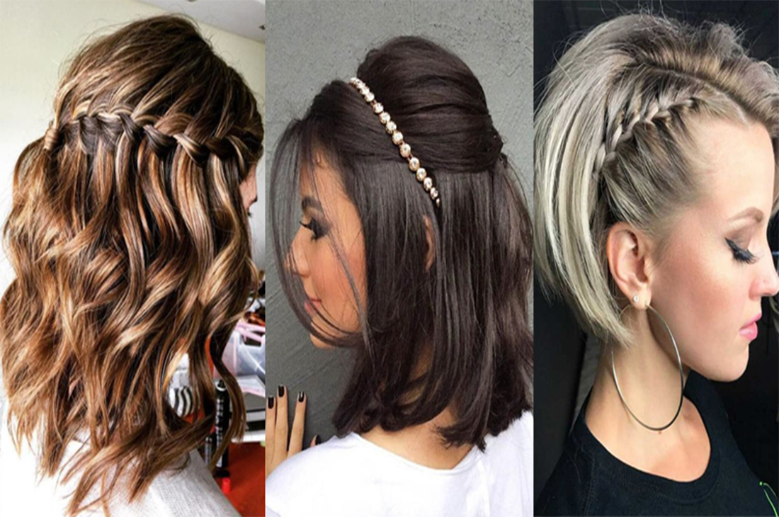 penteado cabelo curto festa