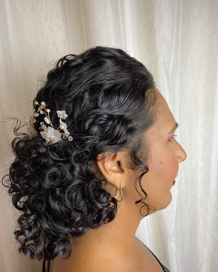 penteado de noiva em cabelo curto