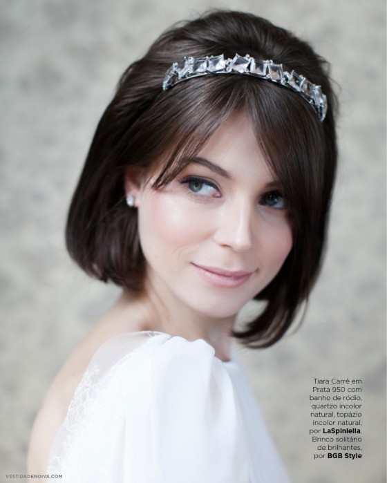 penteado noiva cabelo curto chanel