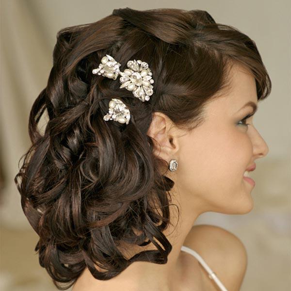 penteado de noivas cabelo curto