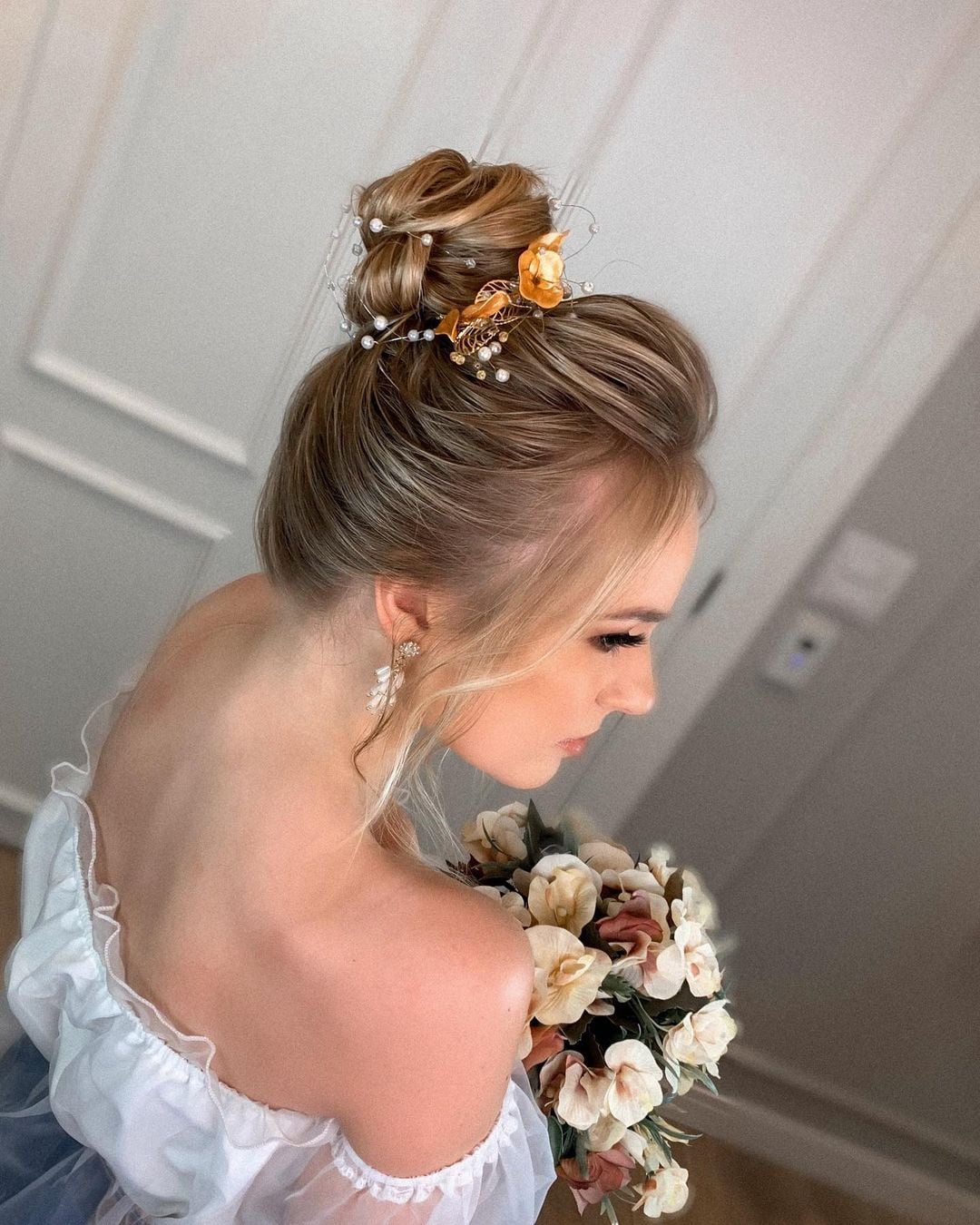 penteado de noivas cabelo curto