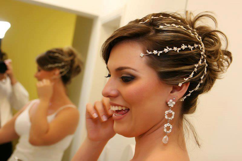 penteado de noivas cabelo curto