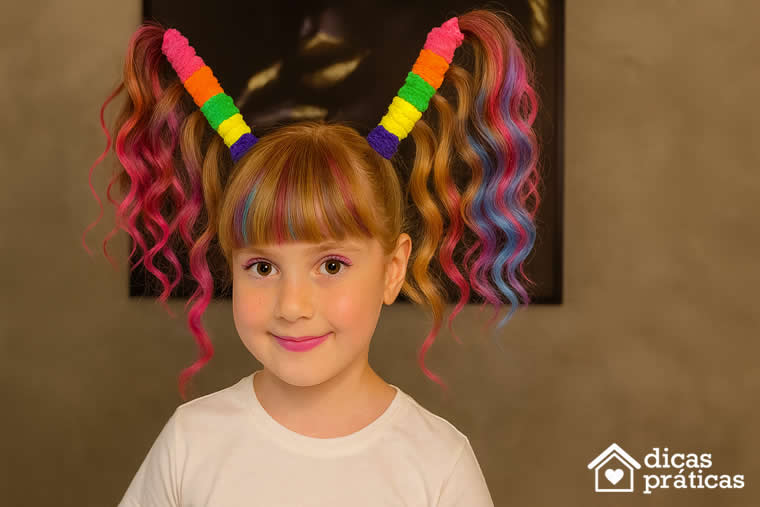 penteado infantil rápido vs elaborado