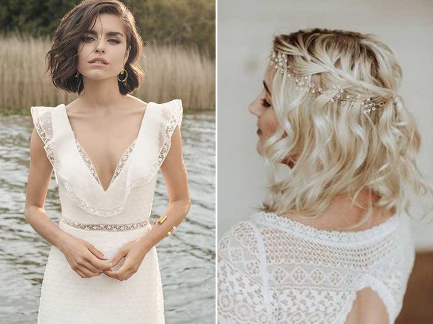 Como Harmonizar seu Penteado Curto com o Decote do Vestido de Noiva