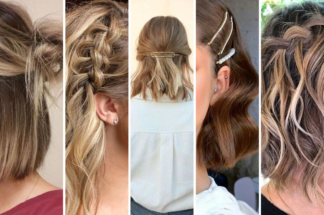 penteado para cabelo curto e ondulado