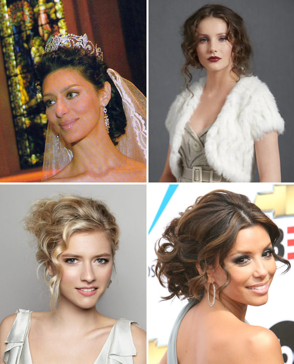 melhores penteados para casamento cabelo cacheado longo
