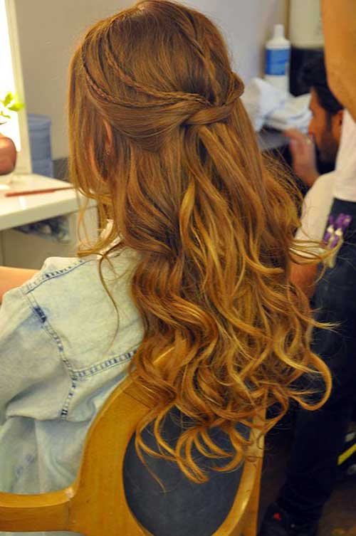 penteado para madrinha cabelo solto