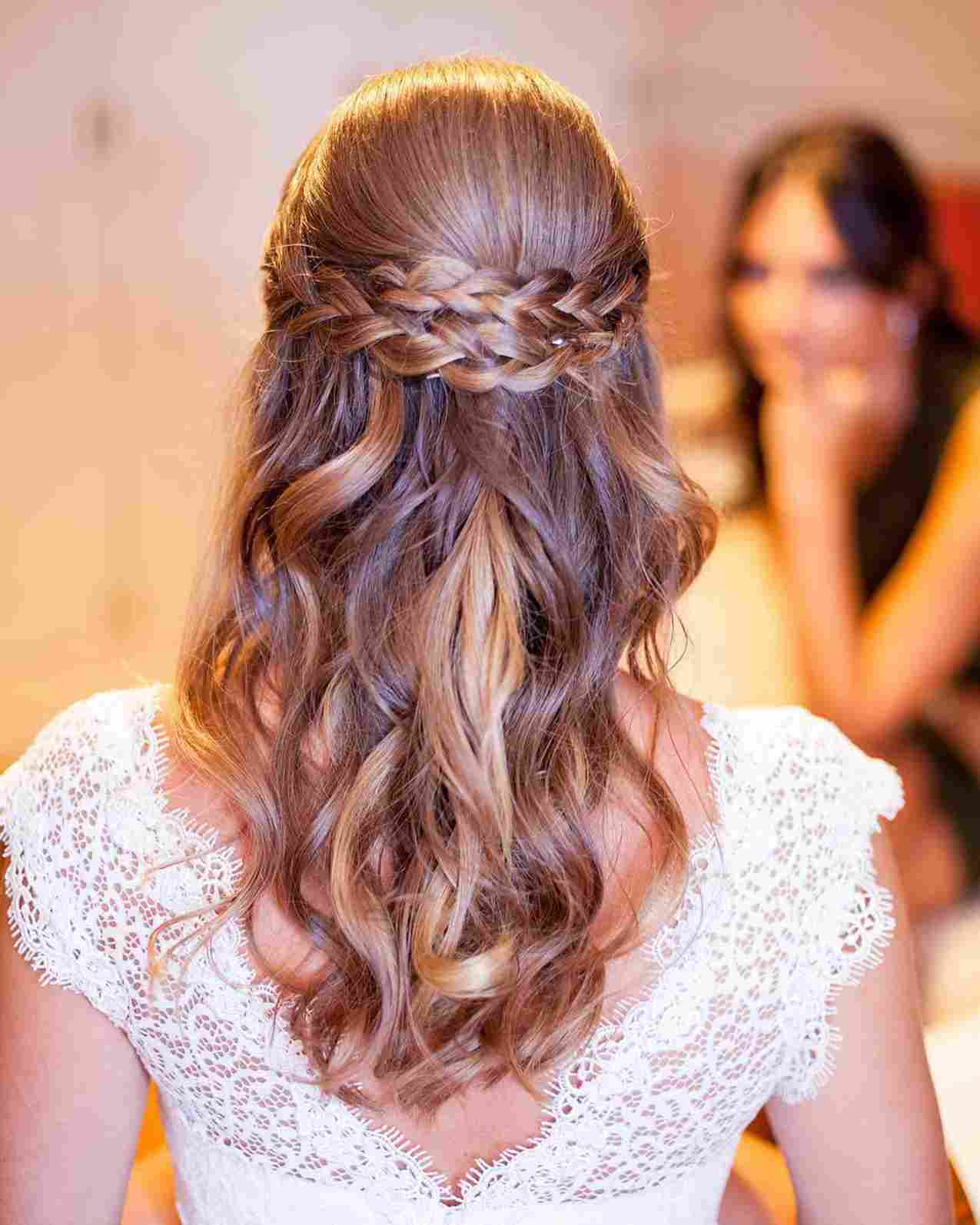 penteado para madrinha cabelo solto