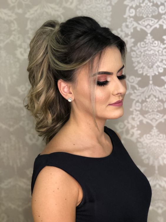 penteado madrinha casamento civil dia