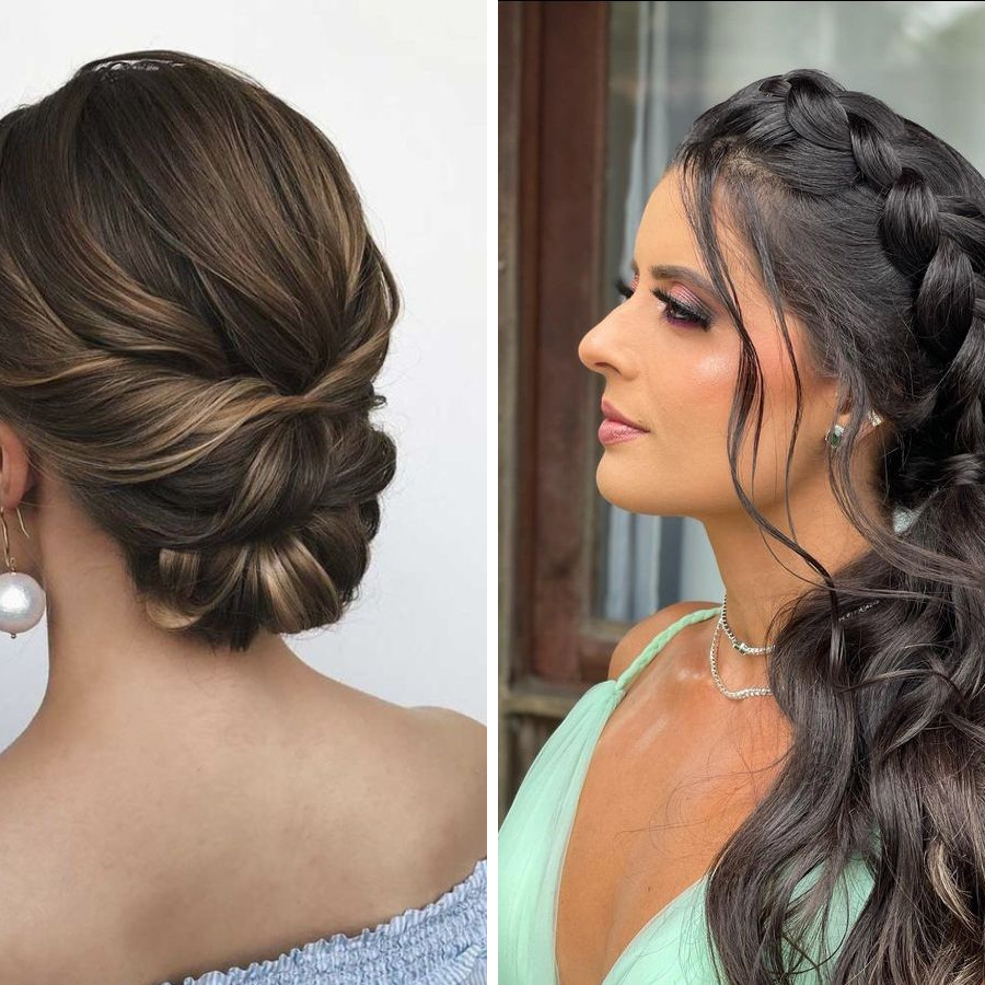 penteado madrinha casamento igreja dia
