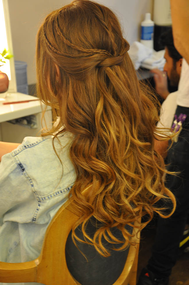 penteado para vestido gola alta curto