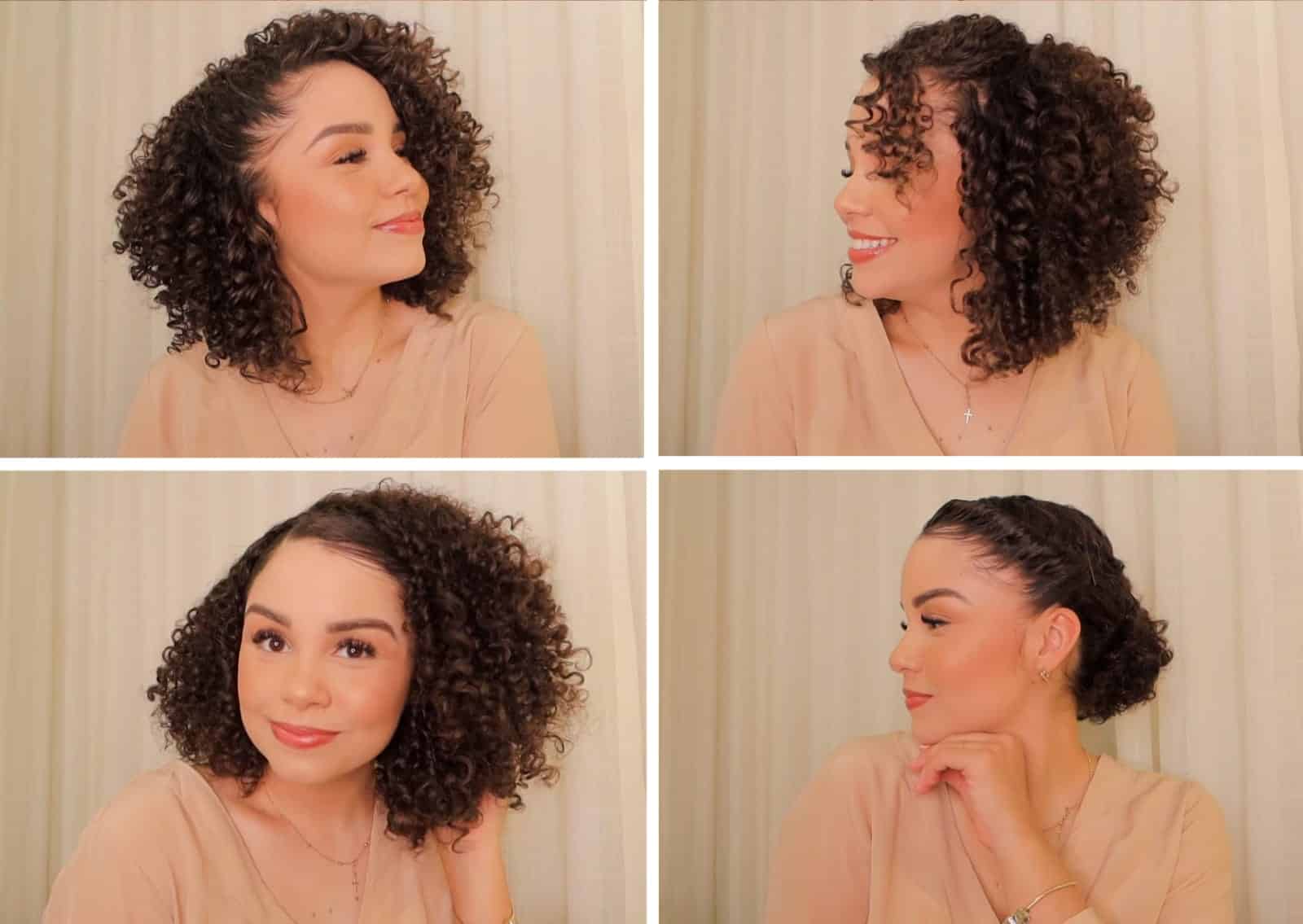 penteados cabelo cacheado médio