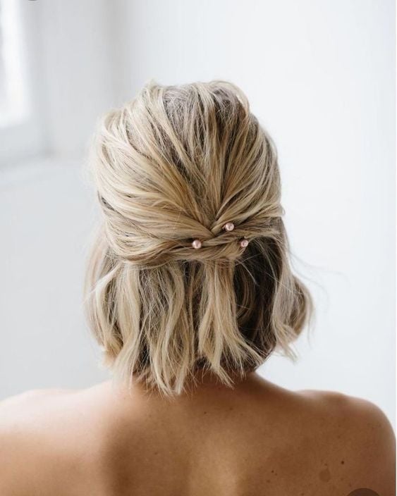 penteados cabelo curto liso rápido