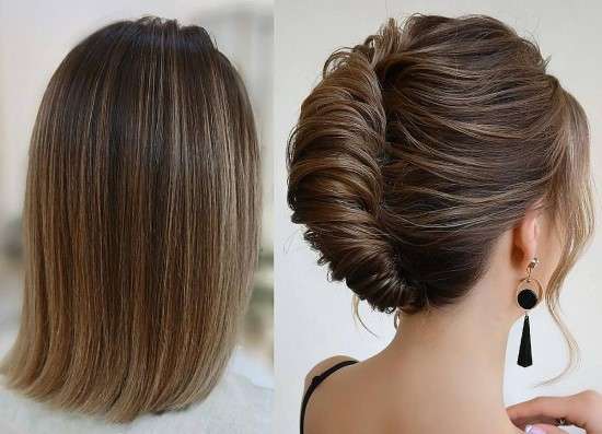 penteados cabelo curto liso para casamento