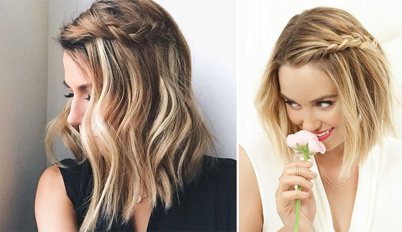 penteados para cabelo curto e ondulado