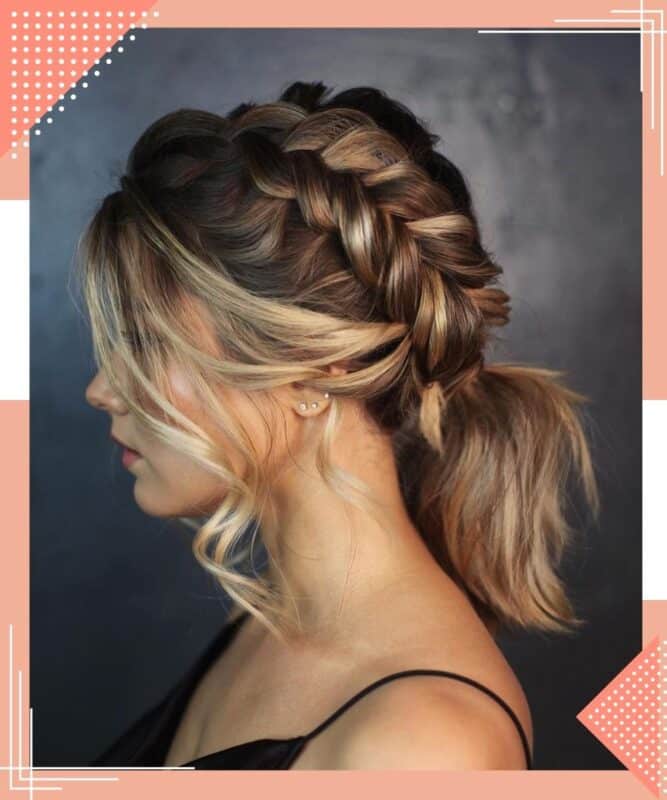 penteados para madrinha cabelo médio noite