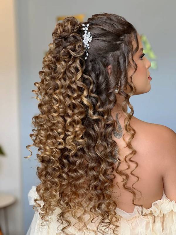 penteados para casamento de dia