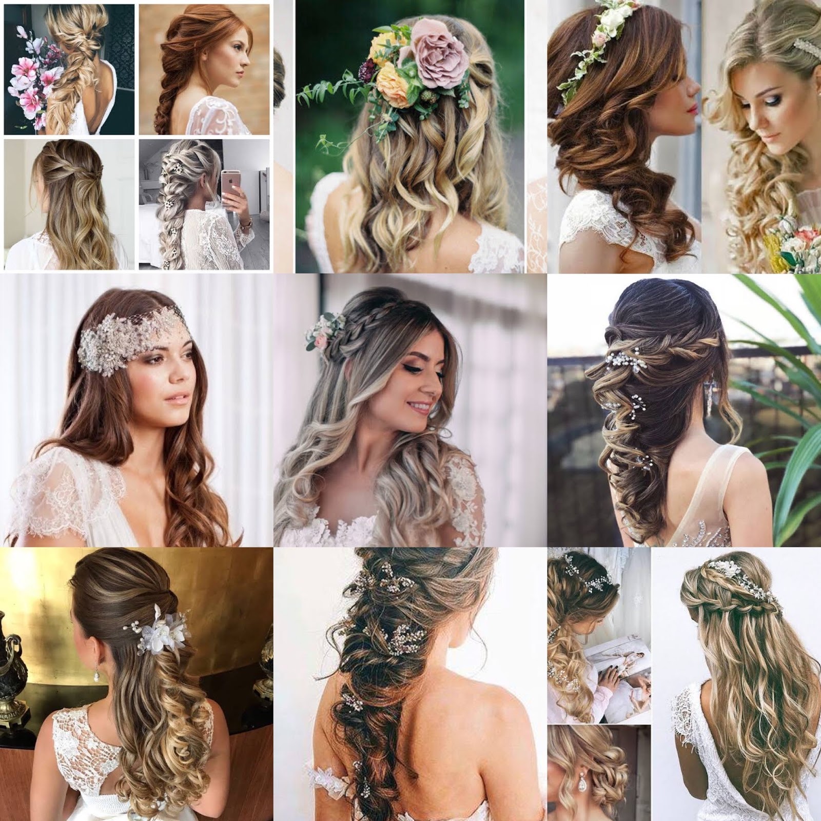 penteados para casamento à noite
