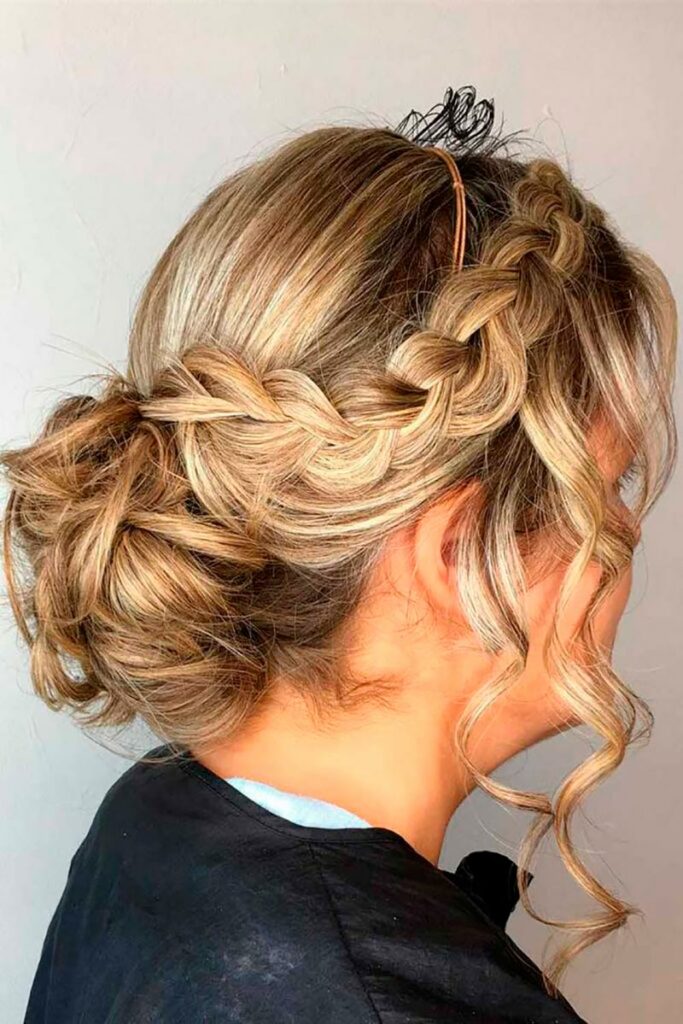 penteados para mãe da noiva cabelo médio