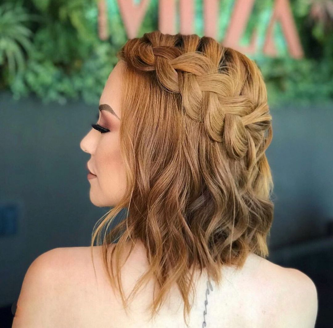 penteado noiva curto para convidada