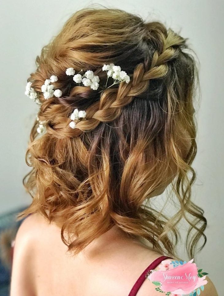 penteados de noiva para cabelo curto com tranças