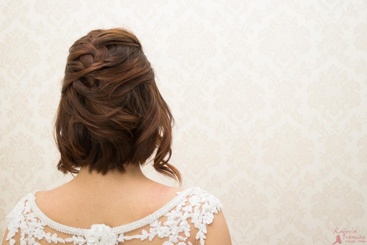 penteados de noiva para cabelo curto e chanel