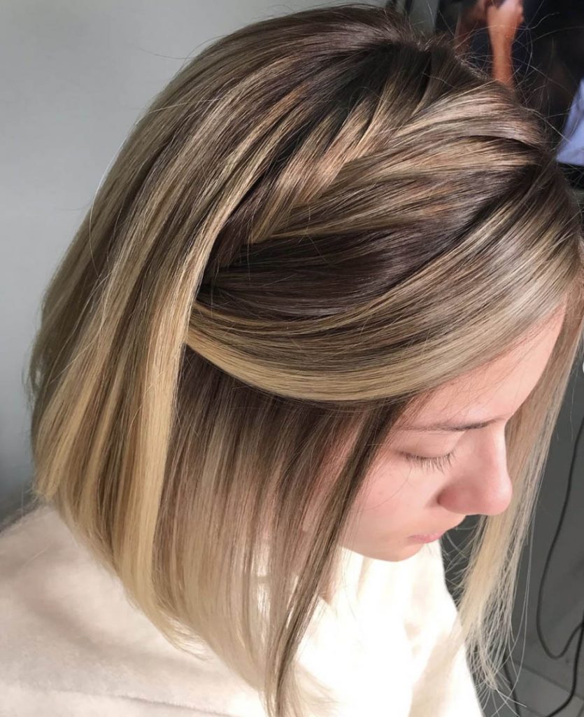 penteados para cabelo curto liso para trabalho