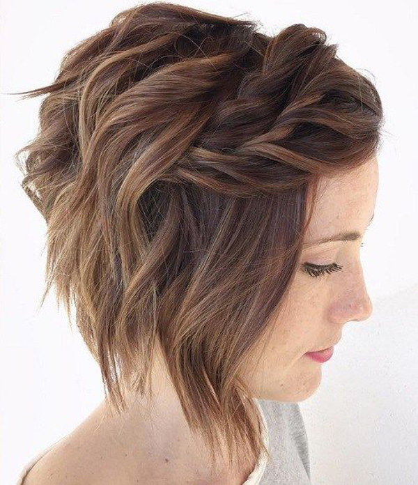 penteados para cabelo curto liso despojado