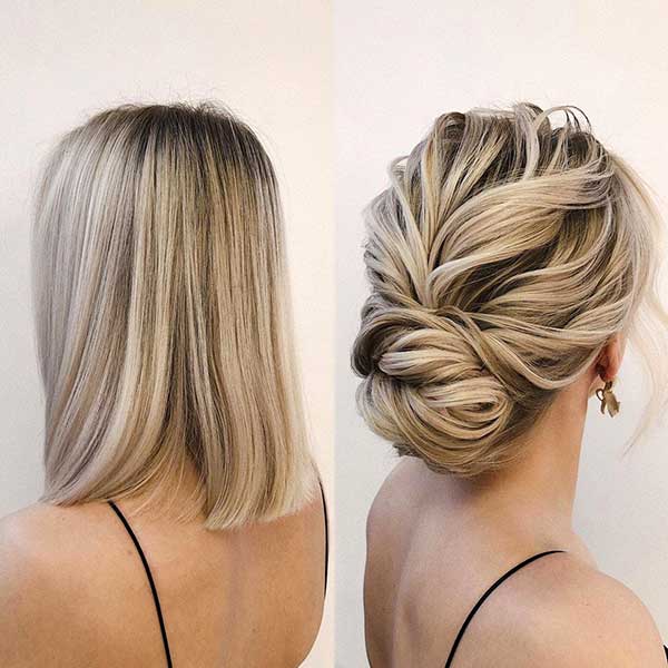 penteados para cabelo curto liso com volume