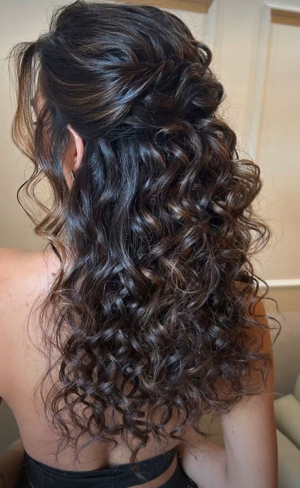 penteado trança espinha de peixe madrinha cabelo longo passo a passo